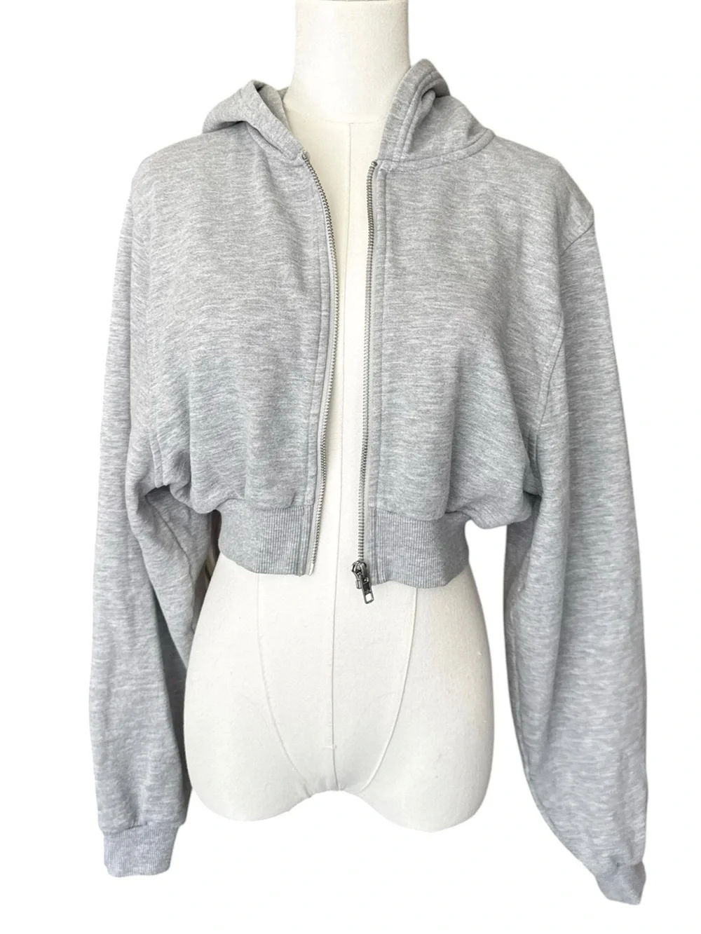 Alo Yoga Sweet Escape Zip Up Hoodie in Athletic Heather Grey Small - Picture 5 of 12